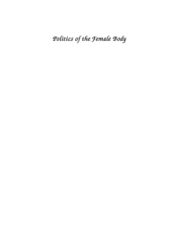 Cover image: The Politics of the Female Body 9780813537146