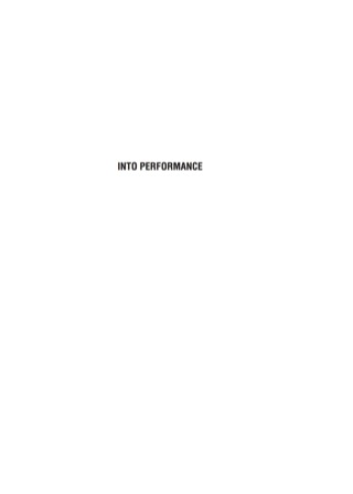 Cover image: Into Performance 9780813535203