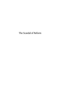 Cover image: The Scandal of Reform 9780813544786