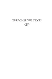 表紙画像: Treacherous Texts 9780813549590