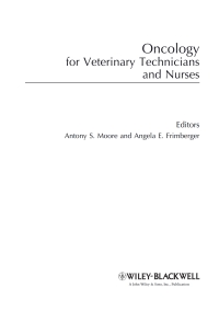 صورة الغلاف: Oncology for Veterinary Technicians and Nurses 1st edition 9780813812762