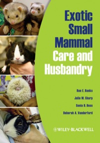 Cover image: Exotic Small Mammal Care and Husbandry 1st edition 9780813810225