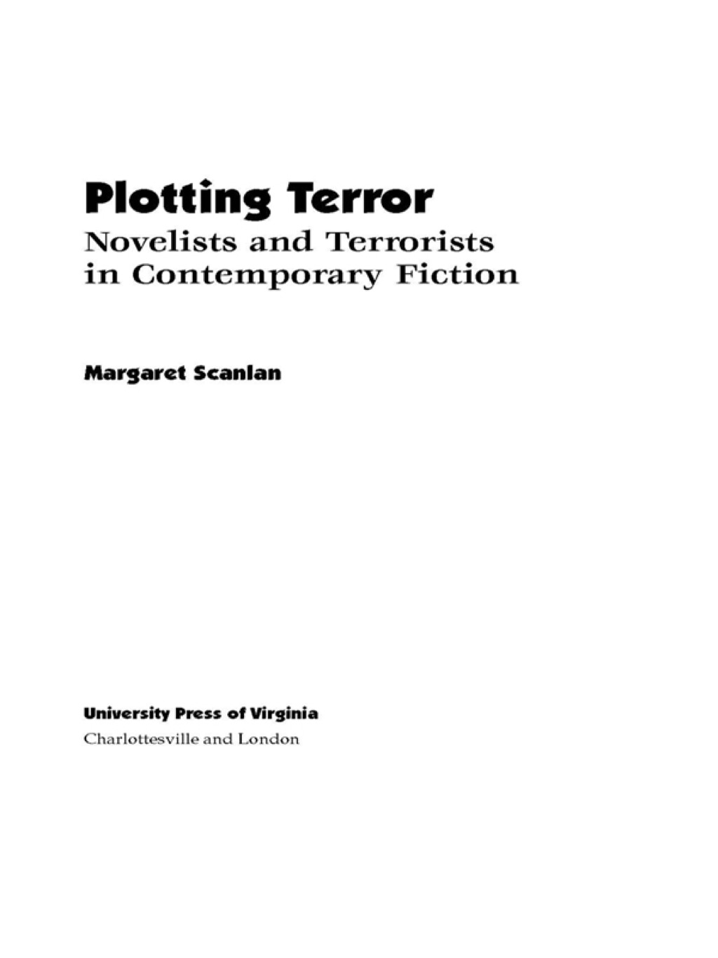 Plotting Terror (eBook)