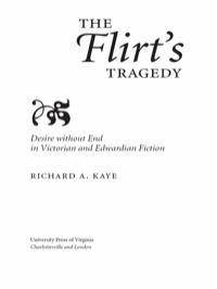 Cover image: The Flirt's Tragedy 9780813921006