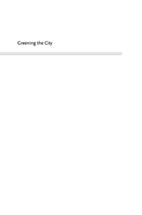 Cover image: Greening the City 9780813931142