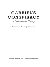 Cover image: Gabriel's Conspiracy 9780813932941
