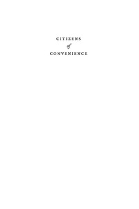 Imagen de portada: Citizens of Convenience 9780813939544