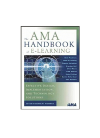 Cover image: The AMA Handbook of E-Learning 9780814407219