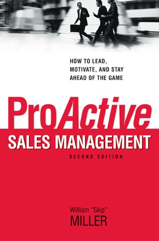 Cover image: ProActive Sales Management 2nd edition 9780814439647
