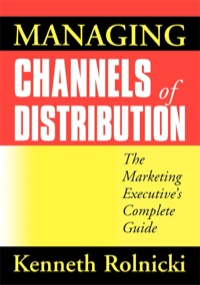 Imagen de portada: Managing Channels of Distribution 1st edition 9780814431795