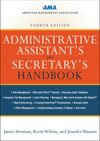Cover image: Administrative Assistant's and Secretary's Handbook 4th edition 9780814417607