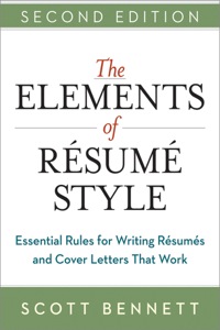 Cover image: The Elements of Resume Style 2nd edition 9780814433935