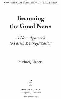 Cover image: Becoming the Good News 9780814668580