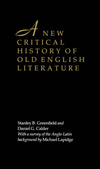 Omslagafbeelding: A New Critical History of Old English Literature 9780814730881
