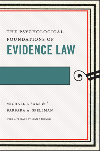 Titelbild: The Psychological Foundations of Evidence Law 9780814783870