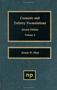 Imagen de portada: Cosmetic and Toiletry Formulations, Vol. 4 2nd edition 9780815513834