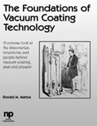 Cover image: The Foundations of Vacuum Coating Technology 9780815514954