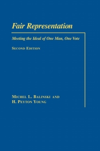 Cover image: Fair Representation 2nd edition 9780815700906