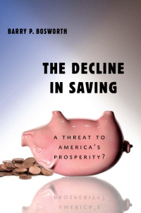 Imagen de portada: The Decline in Saving 9780815721352