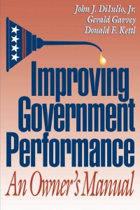 Omslagafbeelding: Improving Government Performance 9780815718550