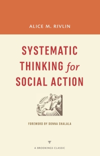 Imagen de portada: Systematic Thinking for Social Action 9780815774778