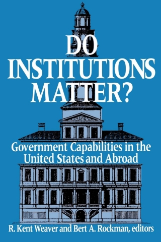 Imagen de portada: Do Institutions Matter? 1st edition 9780815792550