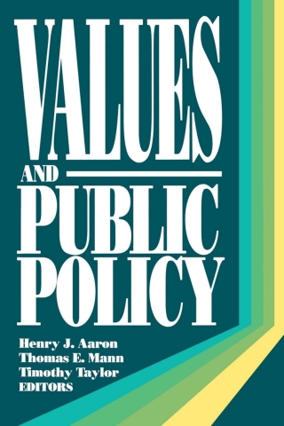 Imagen de portada: Values and Public Policy 1st edition 9780815700555