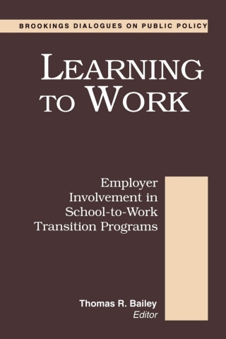 Imagen de portada: Learning to Work 1st edition 9780815707738