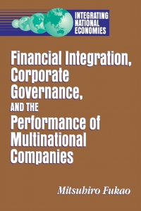 Imagen de portada: Financial Integration, Corporate Governance, and the Performance of Multinational Companies 9780815729884