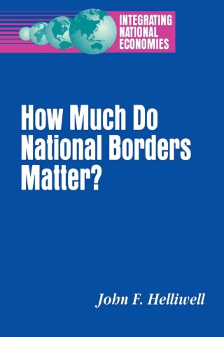 Cover image: How Much Do National Borders Matter? 1st edition 9780815735540
