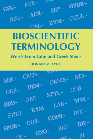 Cover image: Bioscientific Terminology 9780816503056