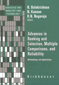 صورة الغلاف: Advances in Ranking and Selection, Multiple Comparisons, and Reliability 1st edition 9780817632328