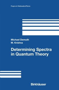 Cover image: Determining Spectra in Quantum Theory 9780817643669