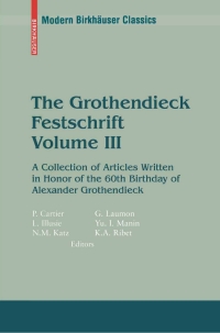 Cover image: The Grothendieck Festschrift, Volume III 9780817645687