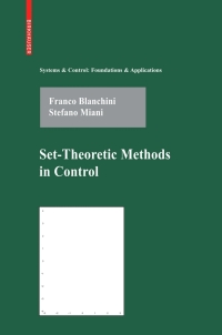 صورة الغلاف: Set-Theoretic Methods in Control 9780817632557