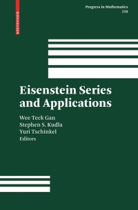 表紙画像: Eisenstein Series and Applications 1st edition 9780817644963