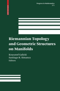 Cover image: Riemannian Topology and Geometric Structures on Manifolds 9780817647421