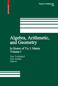 Omslagafbeelding: Algebra, Arithmetic, and Geometry 9780817647445