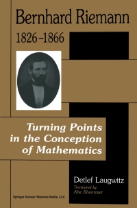 表紙画像: Bernhard Riemann 1826–1866 9780817647766