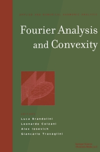 Imagen de portada: Fourier Analysis and Convexity 1st edition 9780817632632