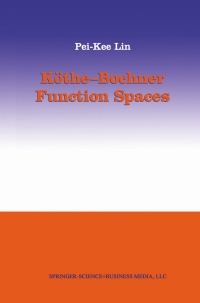 Cover image: Köthe-Bochner Function Spaces 9781461264828