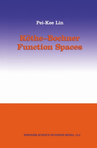 Cover image: Köthe-Bochner Function Spaces 9781461264828