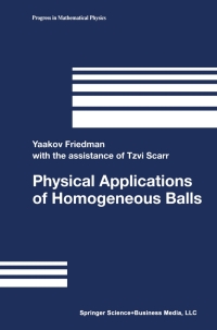 Titelbild: Physical Applications of Homogeneous Balls 9781461264934