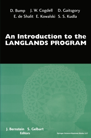 Cover image: An Introduction to the Langlands Program 1st edition 9780817632113