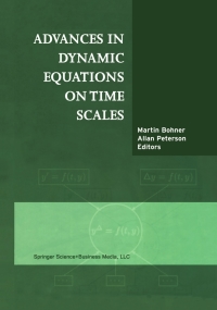 Cover image: Advances in Dynamic Equations on Time Scales 1st edition 9780817642938