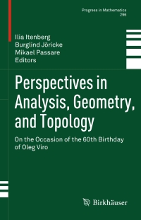 表紙画像: Perspectives in Analysis, Geometry, and Topology 9780817682767