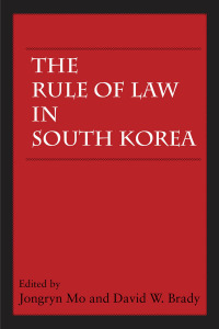 Cover image: The Rule of Law in South Korea 1st edition 9780817948924