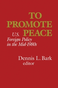 Cover image: To Promote Peace 9780817979416