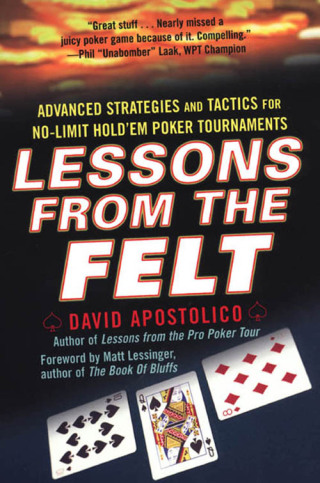 Cover image: Lessons From The Felt: Advanced Strategies And Tactics For No-limit Hold'em Tournaments 9780818407017