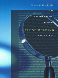 Cover image: Close Reading 9780822330394
